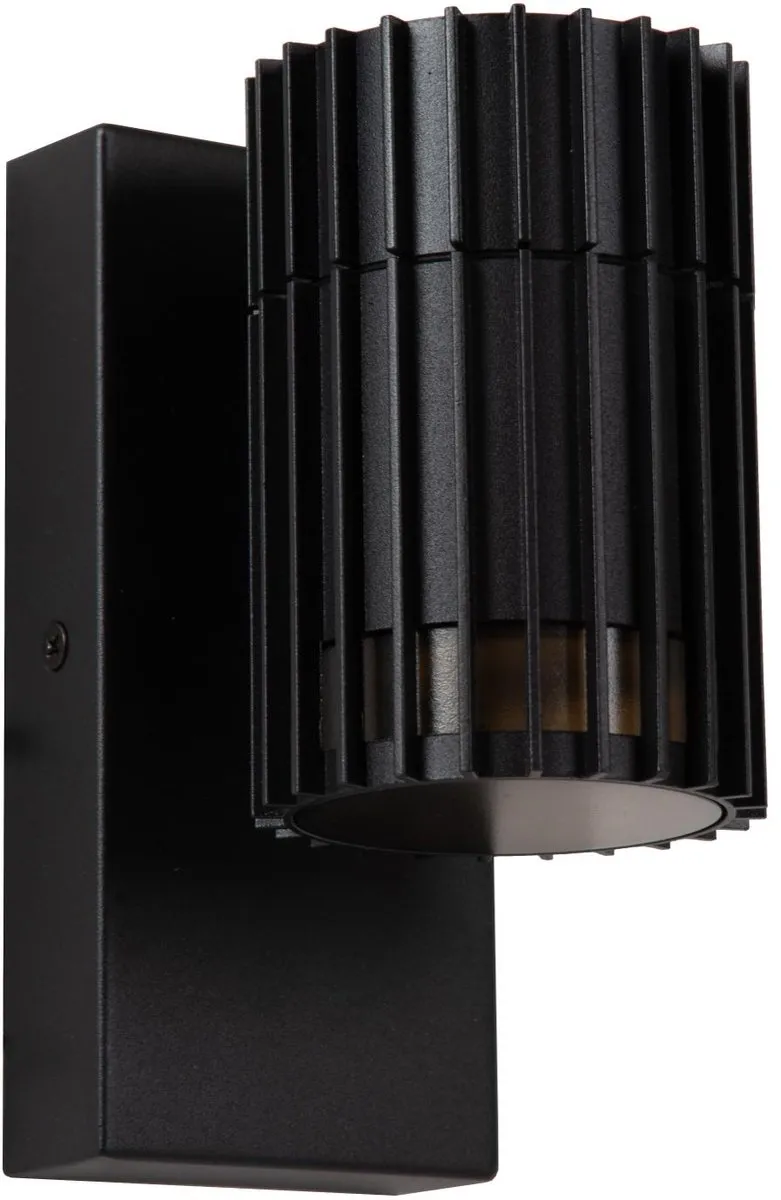 Lucide Timbala Wandspot GU10 IP44 - Zwart