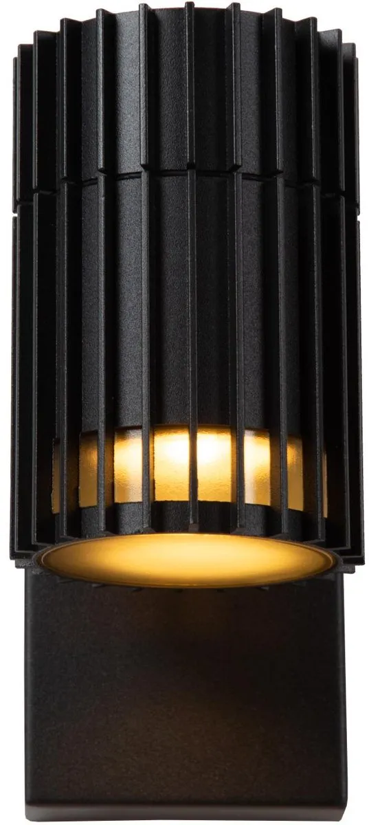 Lucide Timbala Wandspot GU10 IP44 - Zwart
