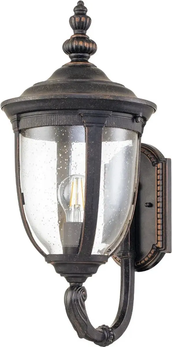 Elstead LED Wandlamp Cleveland E27 60W - IP44 Dimbaar Weathered Bronze - afbeelding 6 van 6