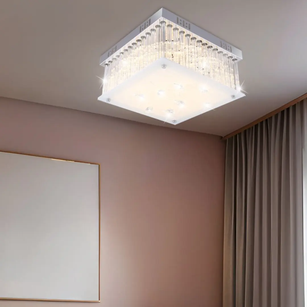 Globo Heidir Design LED Plafondlamp - 18W - Zilver