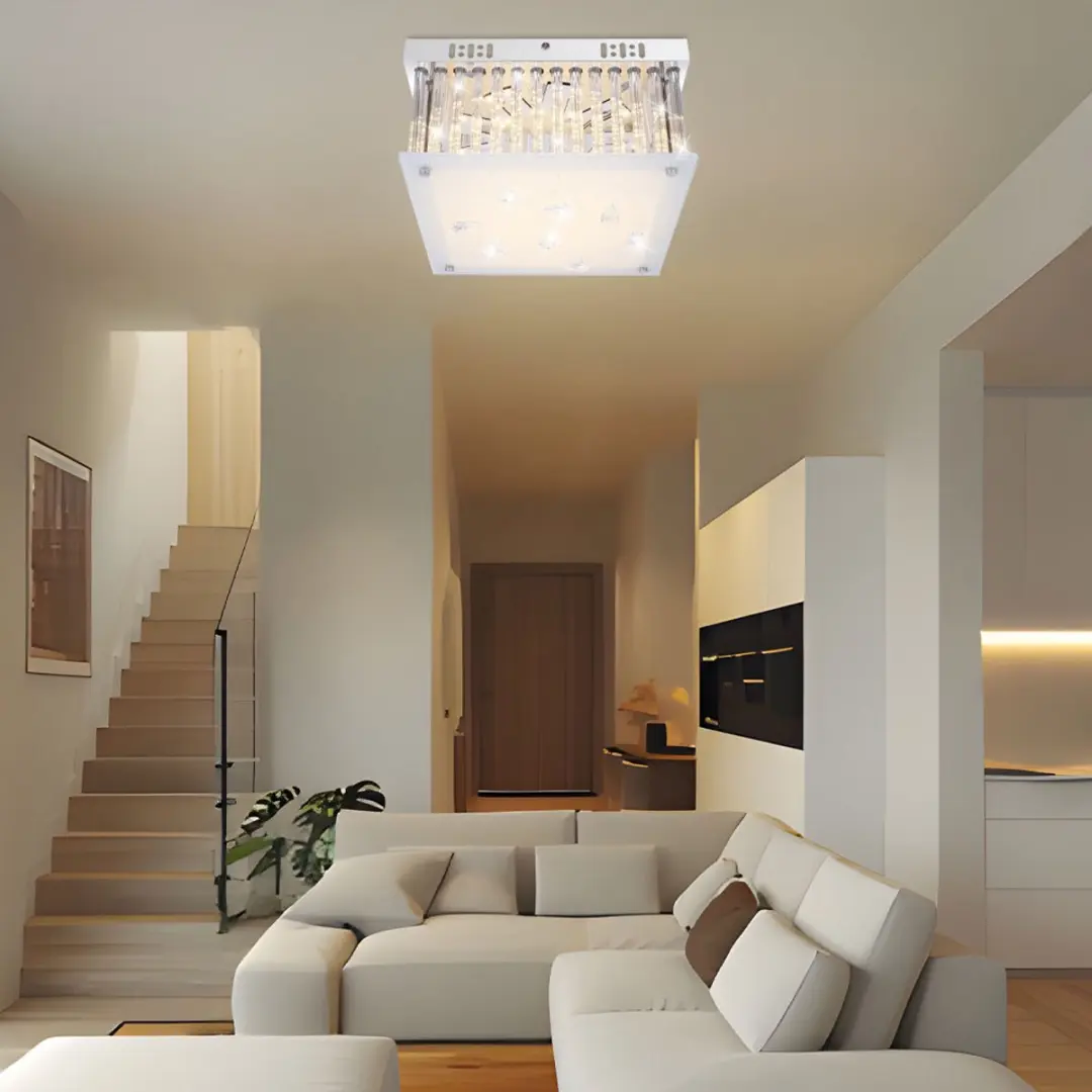 Globo Heidir Design LED Plafondlamp - 18W - Zilver