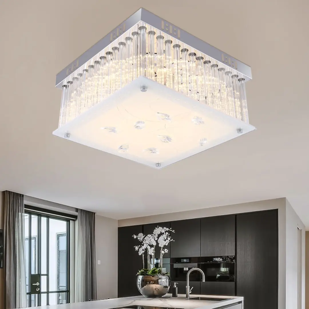 Globo Heidir Design LED Plafondlamp - 18W - Zilver