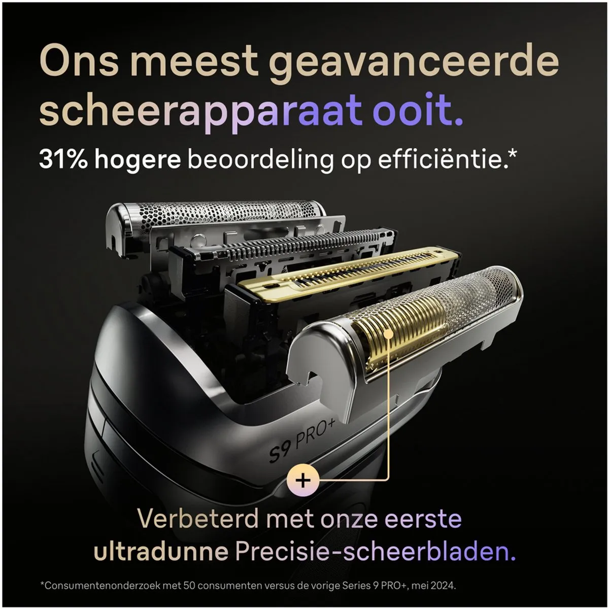 Braun Series 9 PRO+ 9667CC Scheerapparaat - Zilver