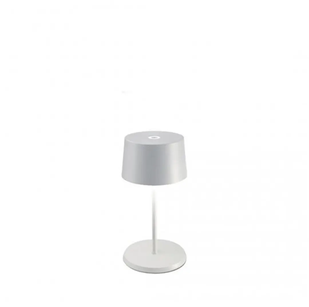 Zafferano Olivia Mini Oplaadbare LED Tafellamp - Wit - IP65 - 3000K