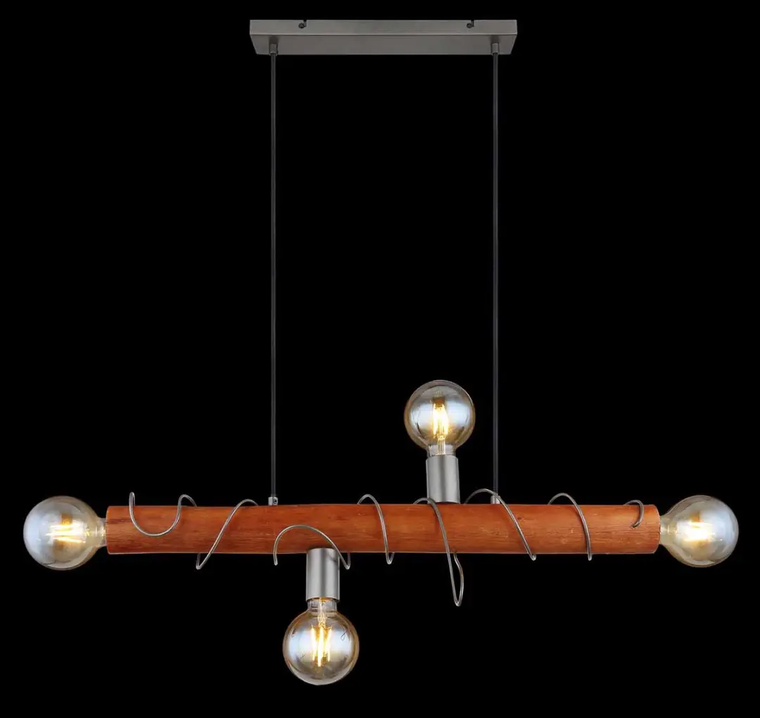 Globo Alice Hanglamp - 4 Lichtpunten - Grijs - E27