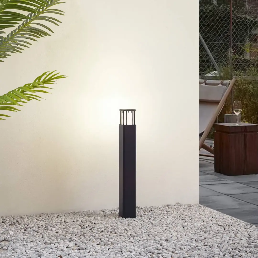 Lucande LED Buitenlamp GU10 - 10W - 65cm - Zwart