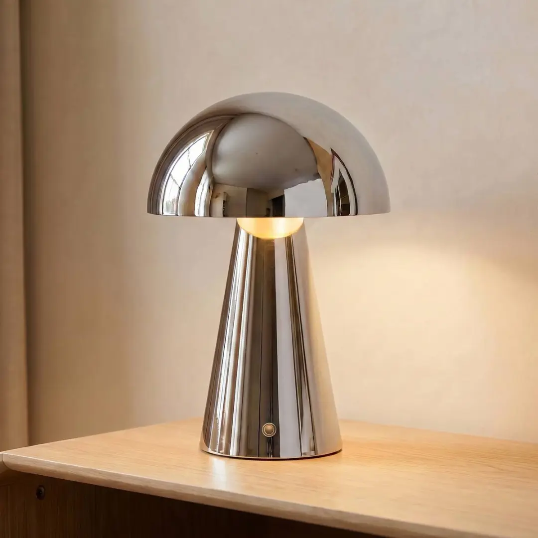 Lindby LED Tafellamp met Dimmer 1 Licht - Chroom