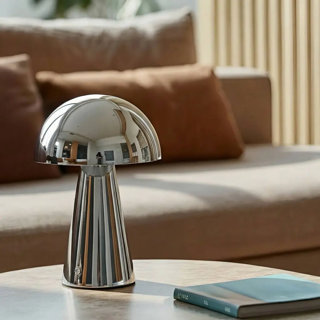 Lindby LED Tafellamp met Dimmer 1 Licht - Chroom