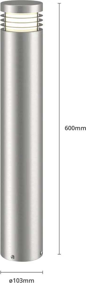 ARCCHIO Padverlichting Zuillamp Roestvrij Staal 60cm E27
