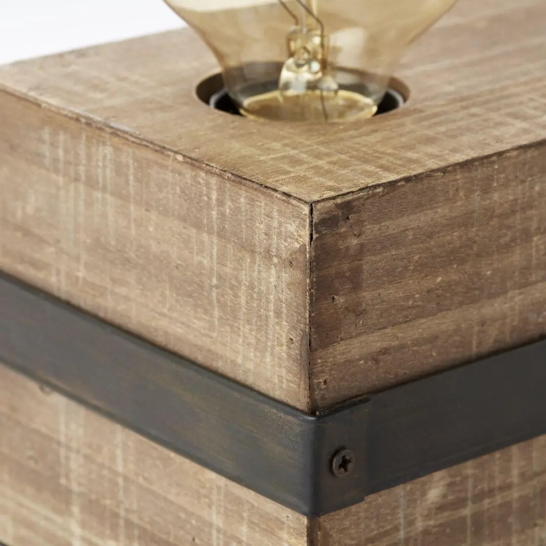 Brilliant Woodhill Tafellamp - Zwart - afbeelding 6 van 6