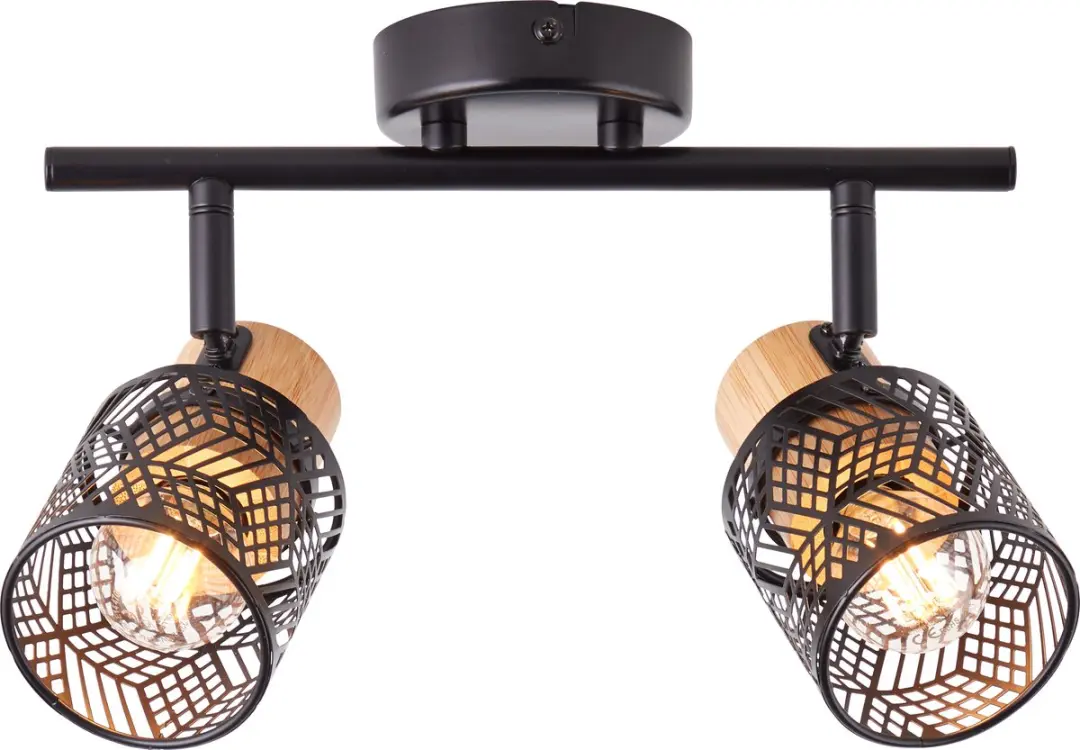 Brilliant Santy Plafondspot 4 Lichtpunten - Zwart - afbeelding 6 van 6