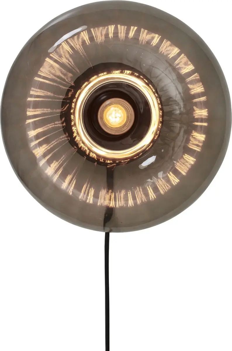 it's about RoMi Wandlamp Brussels Antraciet Ø27cm