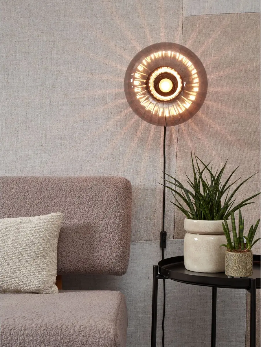 it's about RoMi Wandlamp Brussels Antraciet Ø27cm