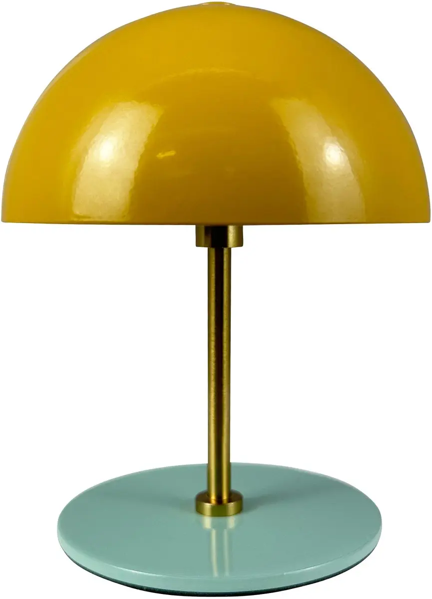 Dyberg Larsen ALONG LED Tafellamp Set - 3 Stuks - Ø10cm - Curry/Turquoise