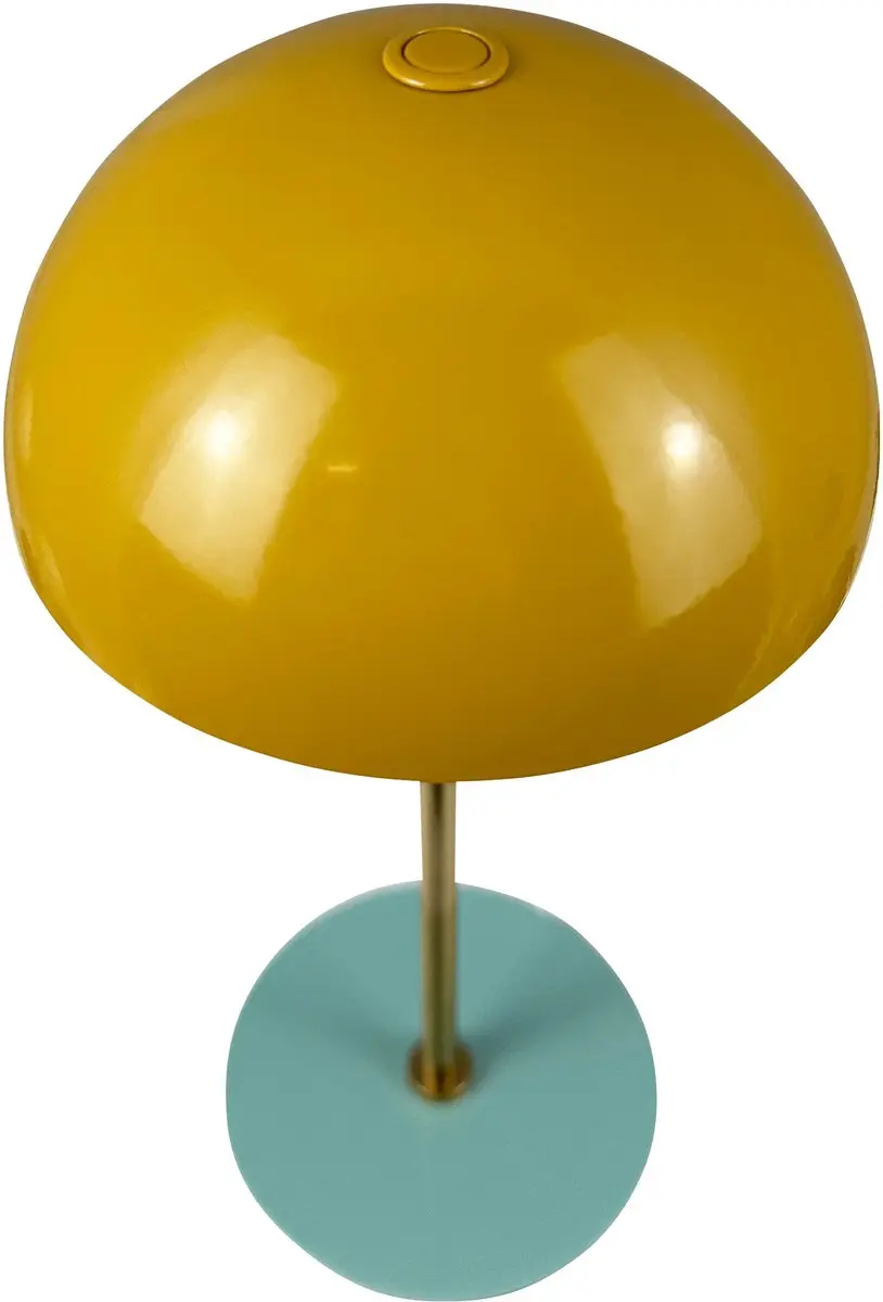 Dyberg Larsen ALONG LED Tafellamp Set - 3 Stuks - Ø10cm - Curry/Turquoise