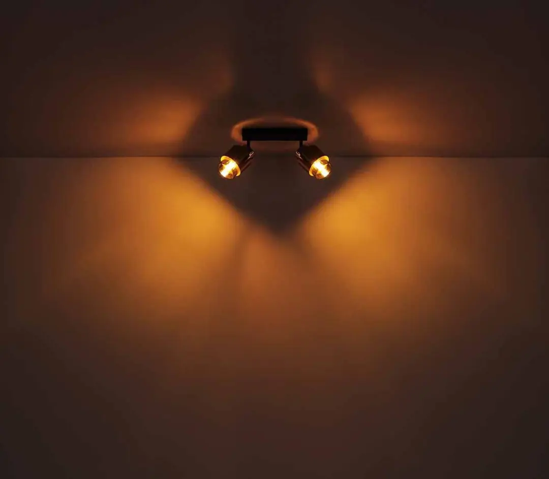 Globo Milley Hanglamp 5xE27 - Messing/Zwart - Ø10cm - afbeelding 6 van 6