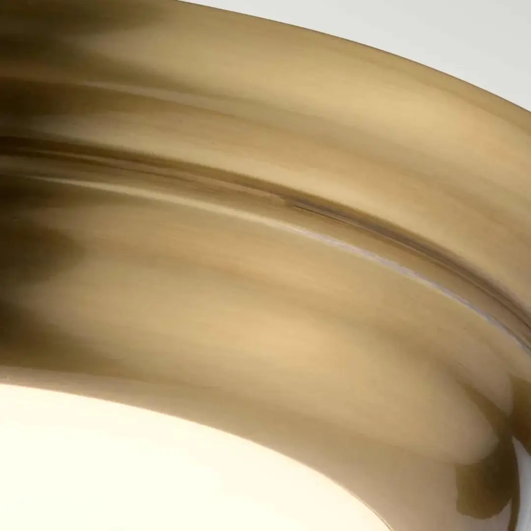 Elstead Lighting Welland LED Plafondlamp 12W - Mat Aged Brass