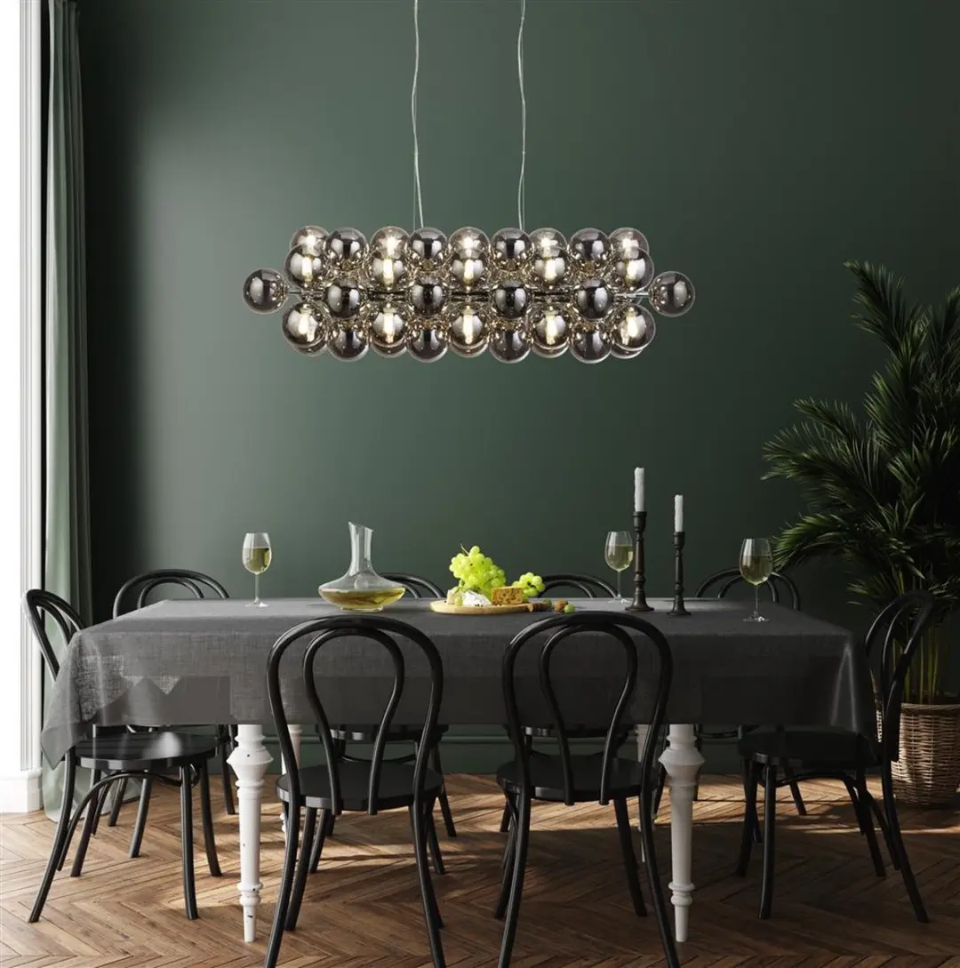 Searchlight Berry Hanglamp - Chroom