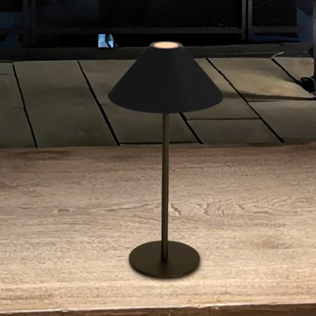 Steinhauer Ancilla 3353ZW Tafellamp - Oplaadbaar Zwart