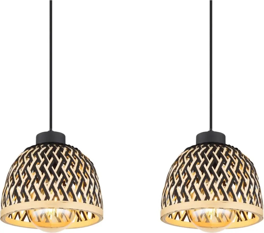 Globo Colly Hanglamp - 4x LED E27 - Ø20cm - Zwart