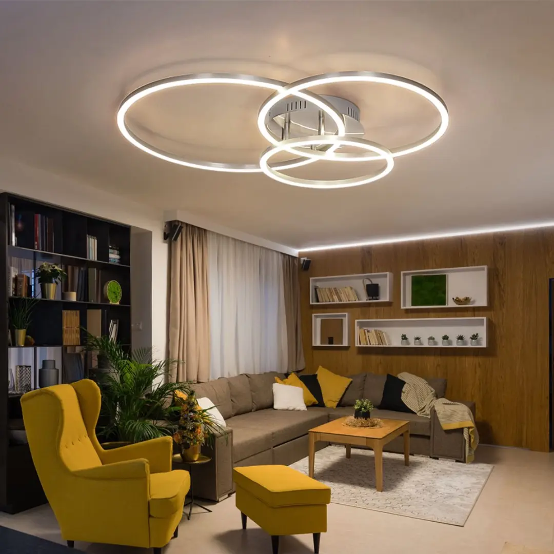 Globo Plafondlamp 3-vlammen Ring Design - 1770 Lumen Warm Wit