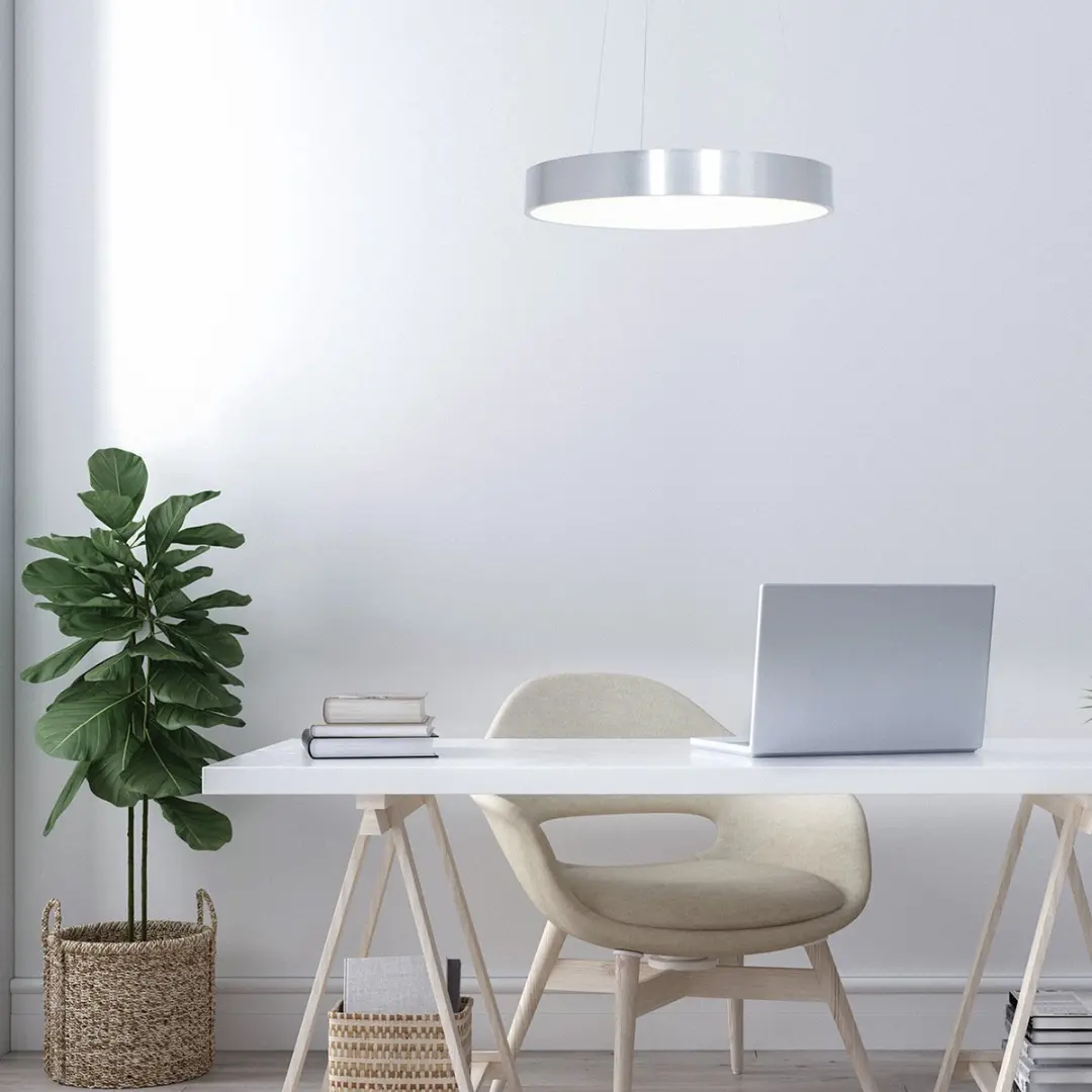 Steinhauer Hanglamp Ringlede 2695ZI - Zilver - Ø48cm