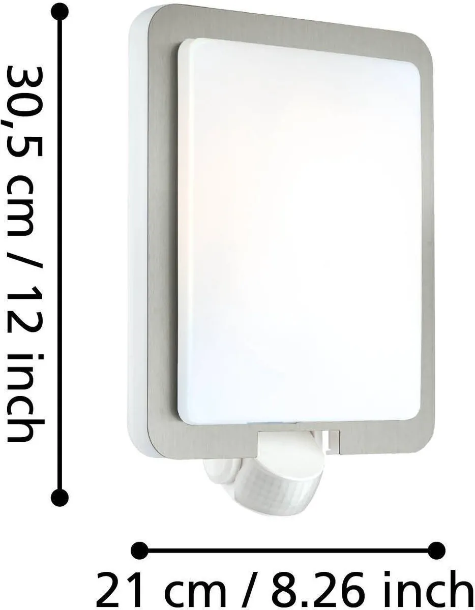 Eglo Mussotto Buitenlamp RVS Wit E27