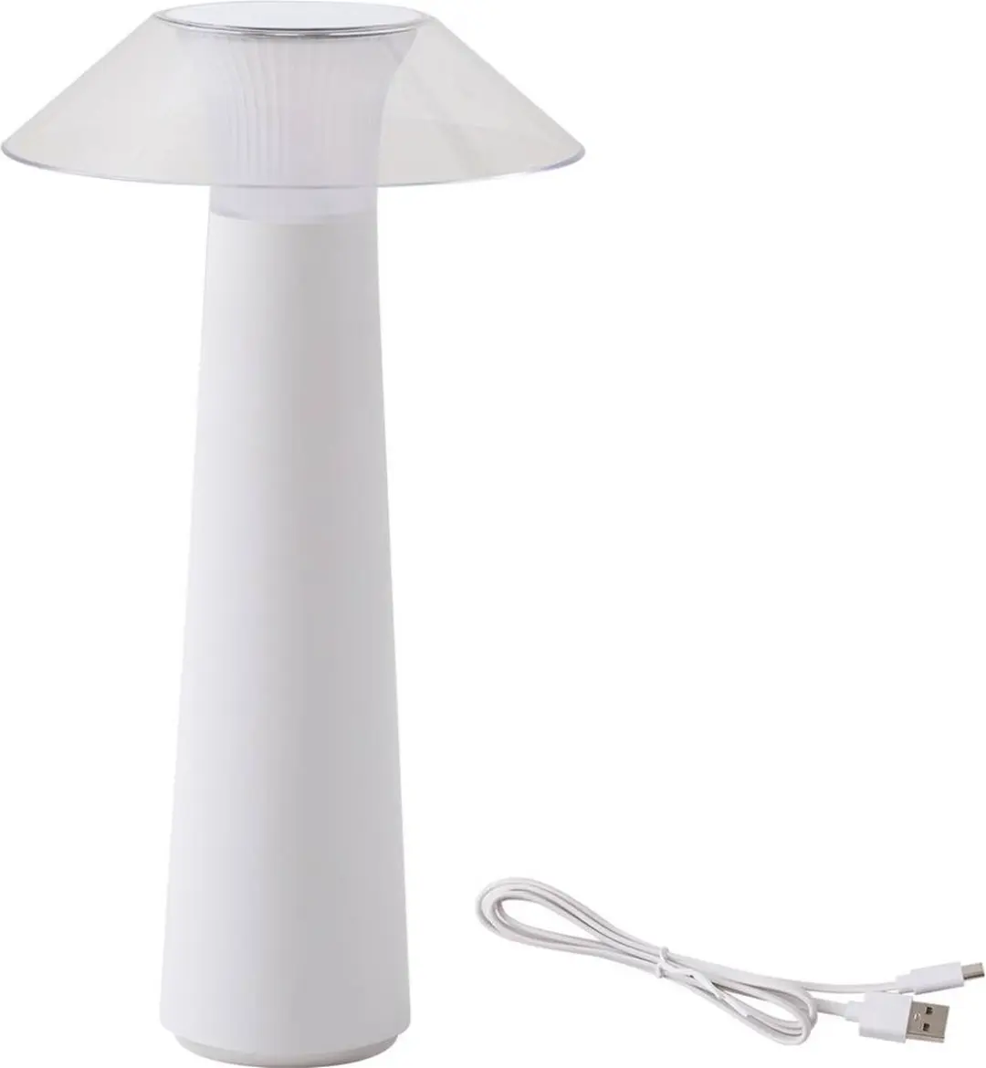 Lindby Terraslamp met Dimmer 1 Licht - 28,2 cm - Wit