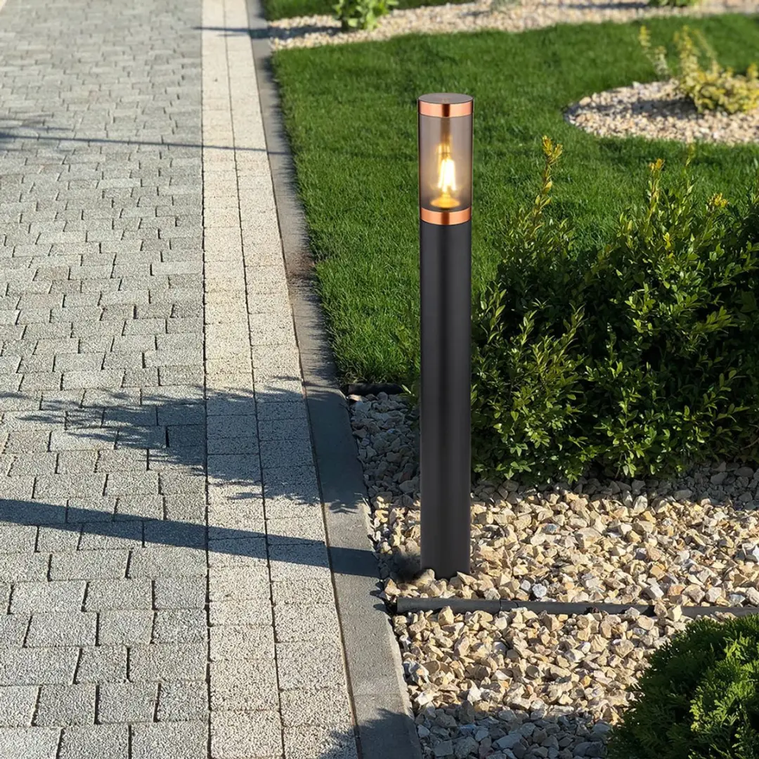 Globo Vloerlamp Tuin - Roestvrij Staal & Koper - 2 Stuks
