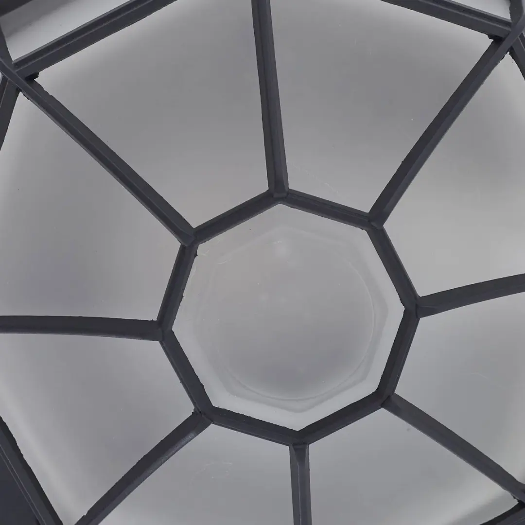 Lindby Plafondlamp 1 Licht - Ø25cm - Donkergrijs/Opaal