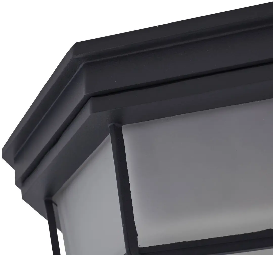 Lindby Plafondlamp 1 Licht - Ø25cm - Donkergrijs/Opaal