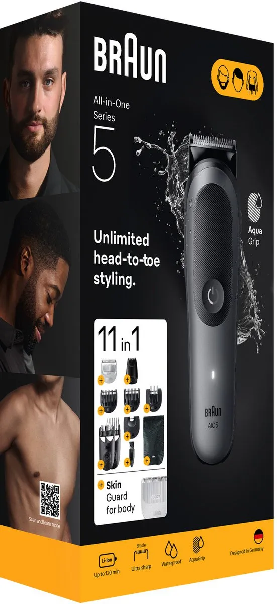 Braun All-in-One Series 5 AIO5560 Style Kit - Grijs