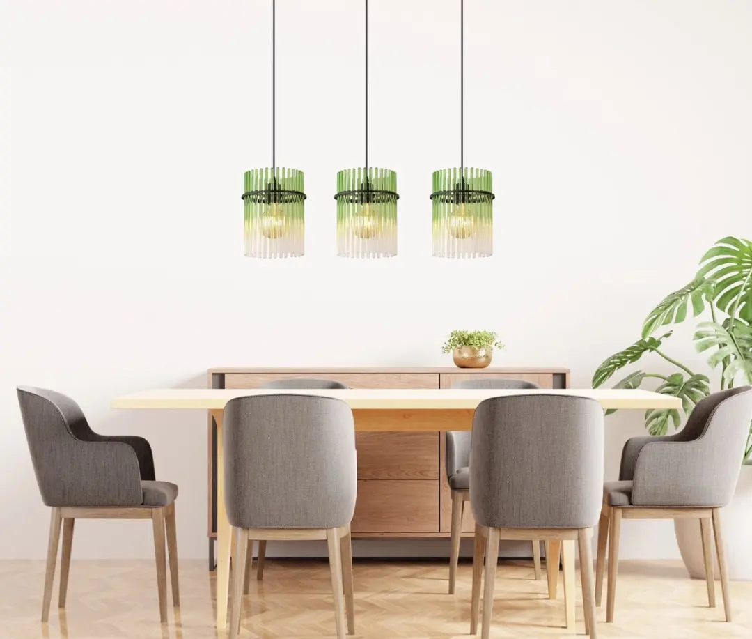 Globo Gorley Hanglamp 3x E27 - Groen - afbeelding 6 van 6