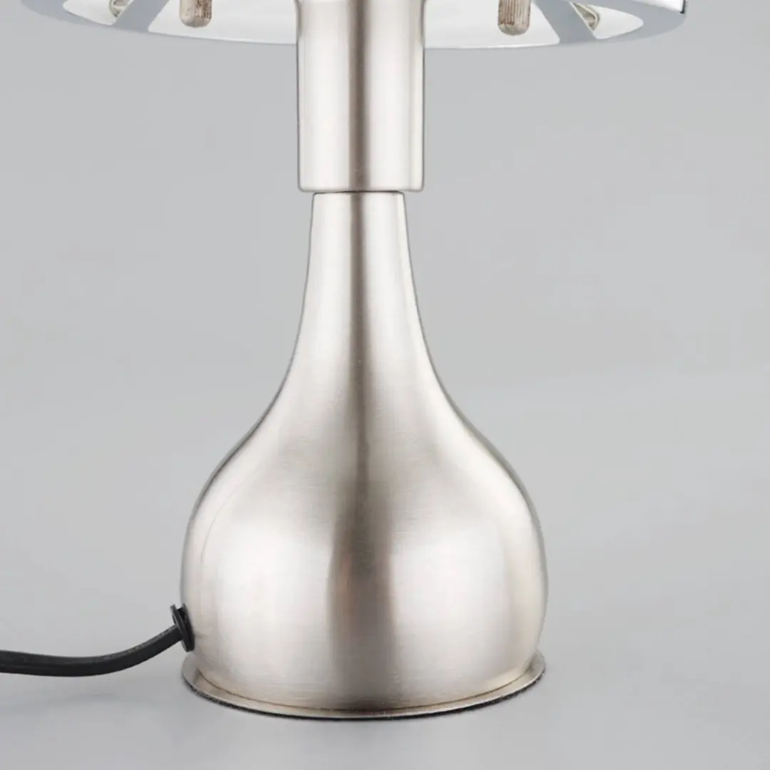 Lindby Tafellamp 1 Licht 40W - Wit Albast/Gesatineerd Nikkel