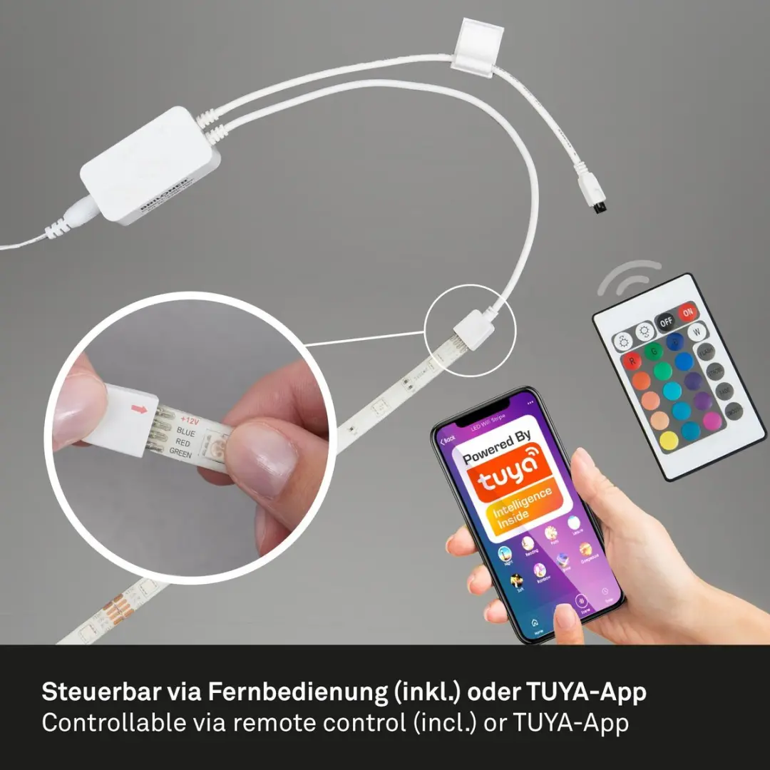 Briloner LED-strip WIFI 5m - RGB - Warm wit - TUYA App & afstandsbediening