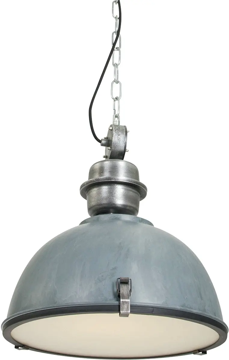 Steinhauer Hanglamp Bikkel 7586GR - Industrieel grijs - E27 - Ø42cm