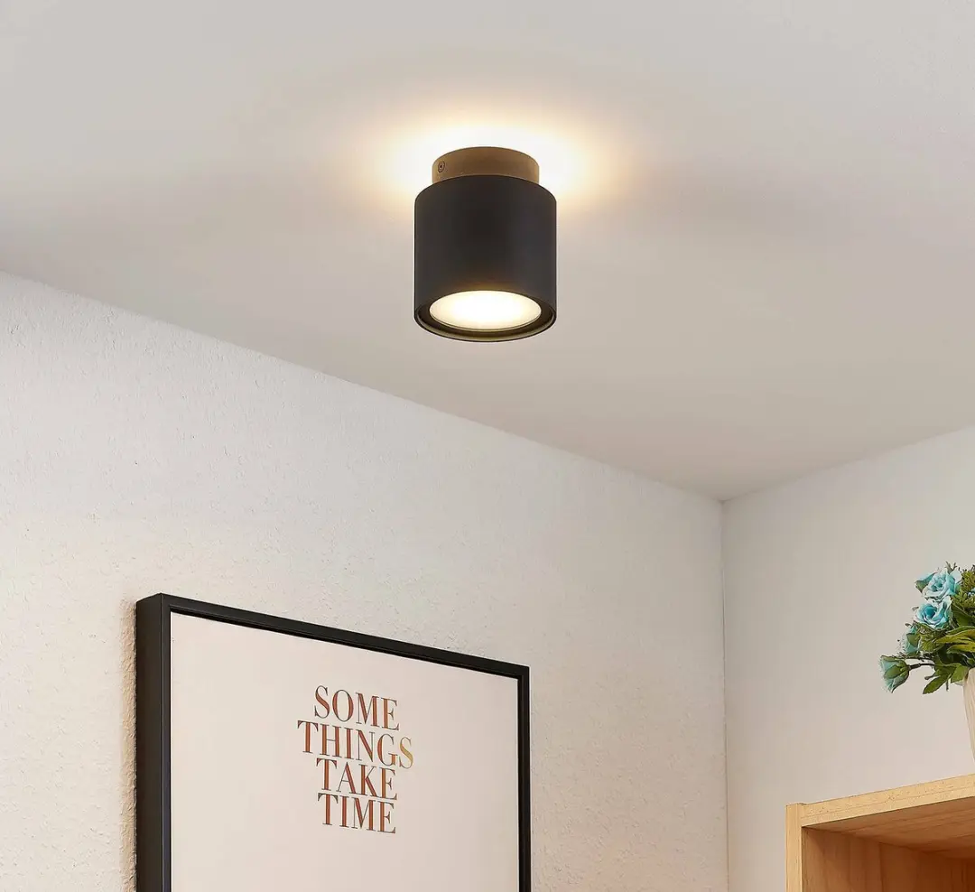 Arcchio Walisa Plafondlamp – GU10 – Zwart/Mat Glas - afbeelding 6 van 6