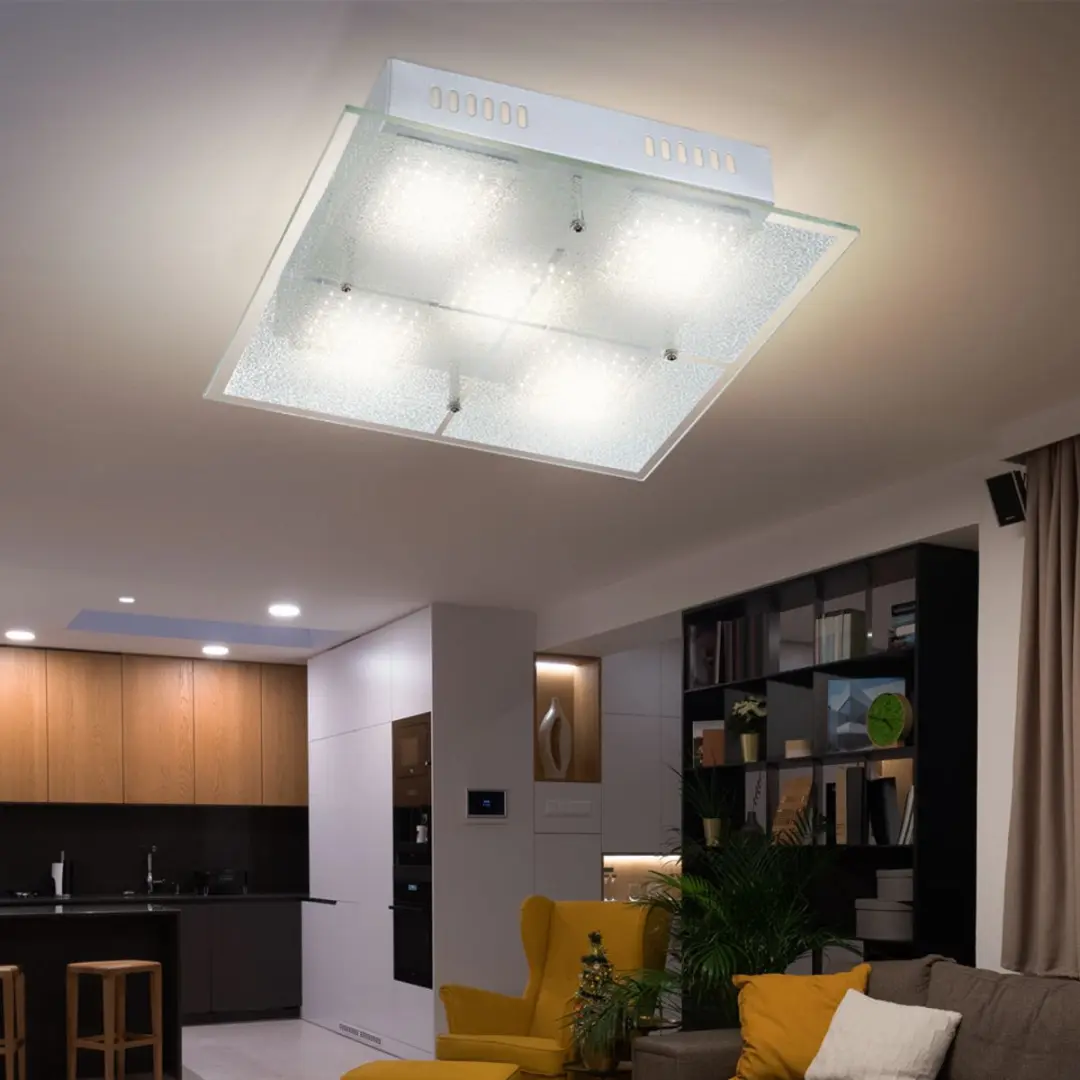 Globo 68530-5 LED Plafondlamp 17,5W - 3000K - Zilver