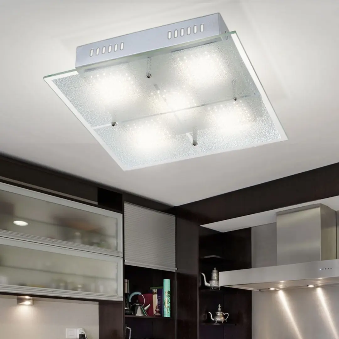 Globo 68530-5 LED Plafondlamp 17,5W - 3000K - Zilver