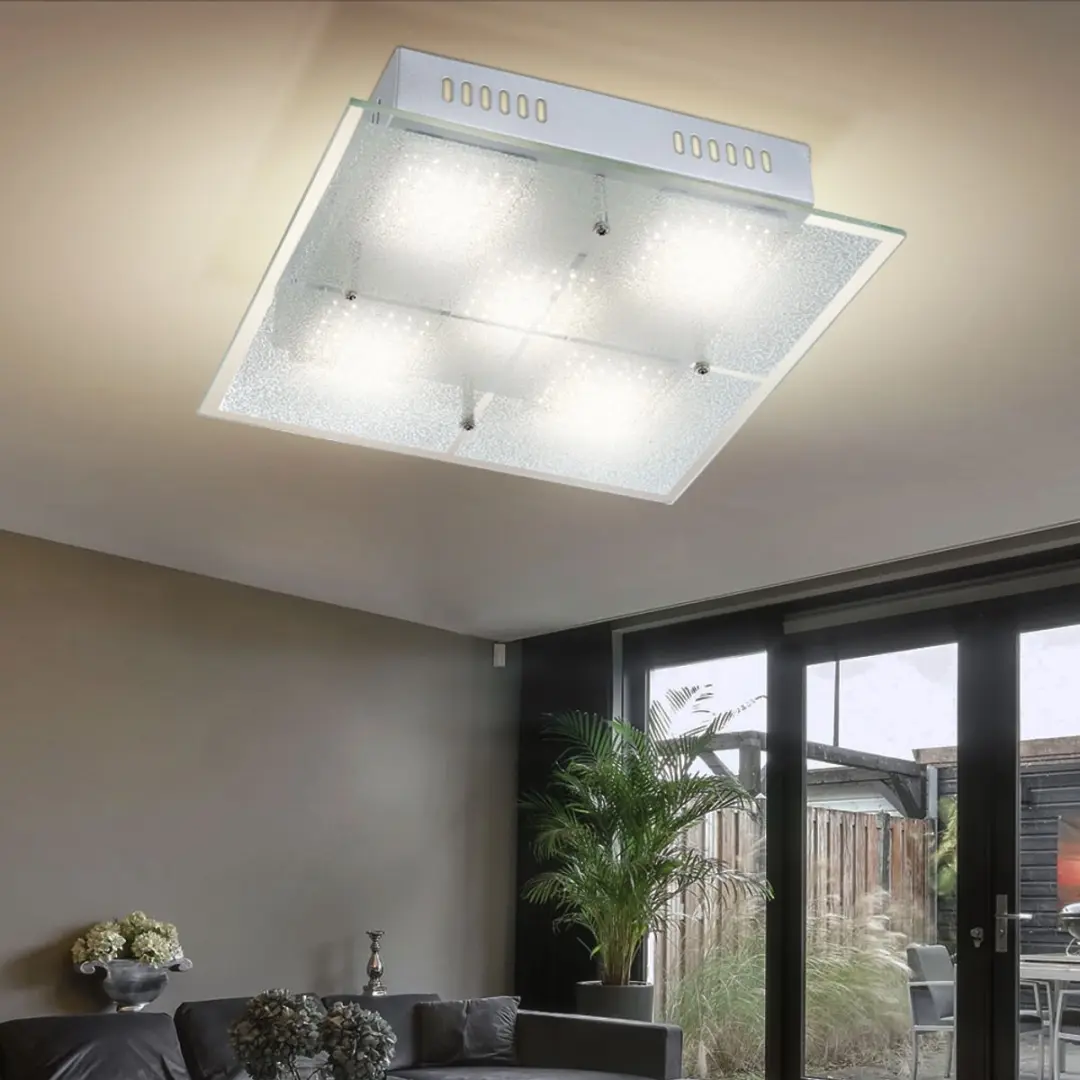 Globo 68530-5 LED Plafondlamp 17,5W - 3000K - Zilver - afbeelding 6 van 6