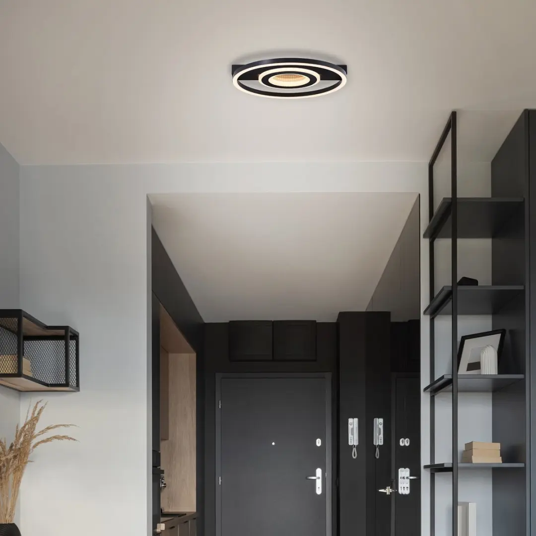 Brilliant Queens Plafondlamp LED 26W 3000K - Zwart