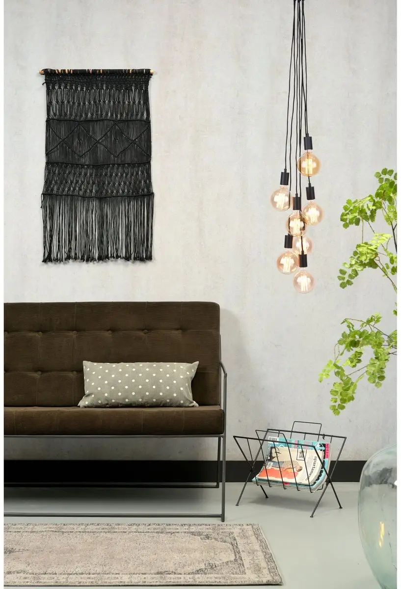 it's about RoMi Oslo Hanglamp - 7 Lichtpunten - Zwart