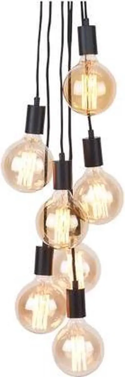 it's about RoMi Oslo Hanglamp - 7 Lichtpunten - Zwart - afbeelding 6 van 6