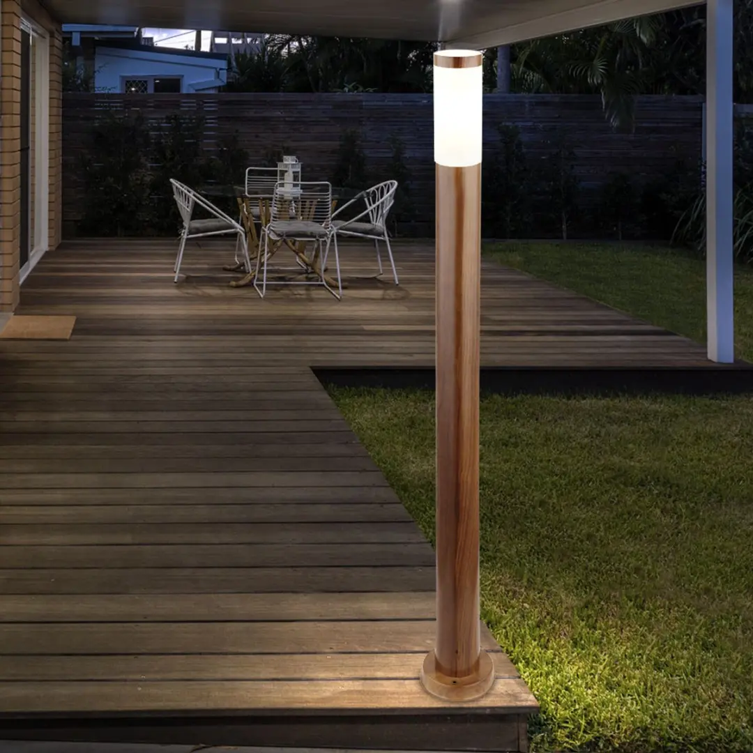 Globo Staande Tuinlamp IP44 - E27 - 12,7x110cm - Bruin