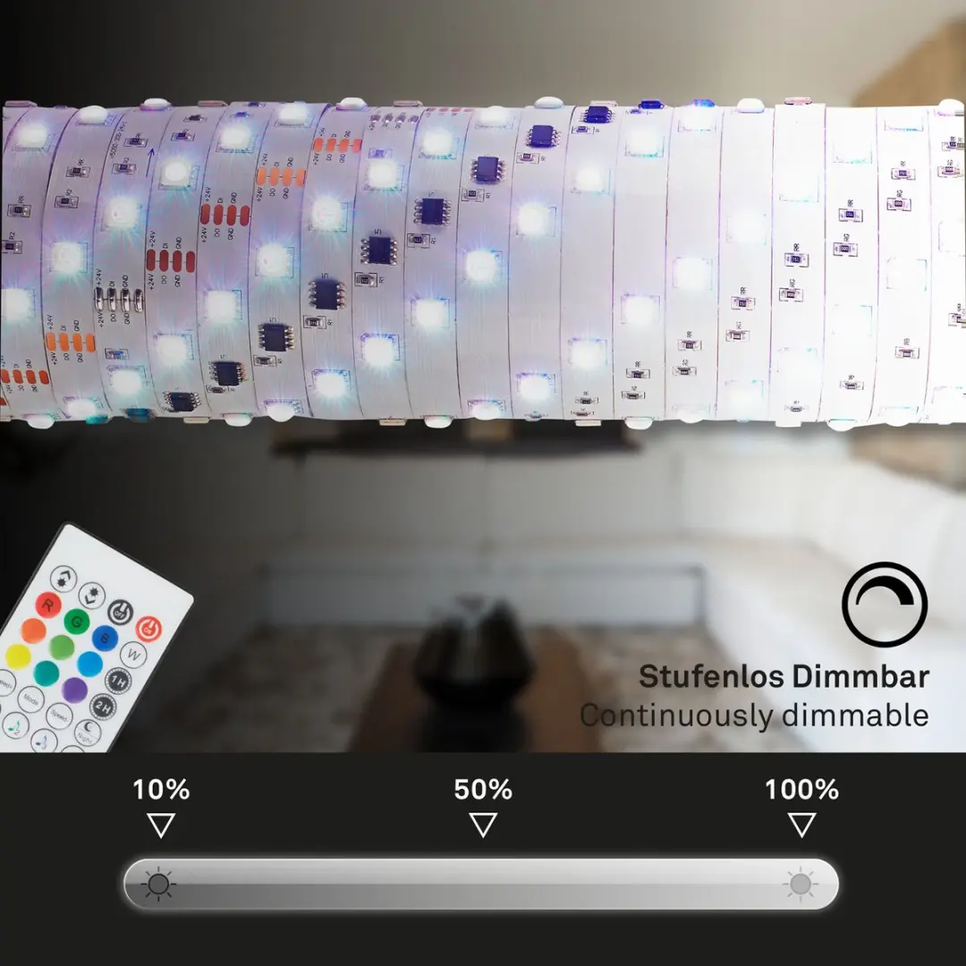 Briloner Magic LED Strip 2311090 RGBIC - 300x10cm - Muzieksensor