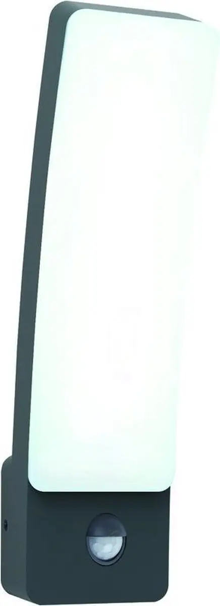 Lutec Kira Wandlamp Buiten PIR 18W LED 1100 Lm - Donkergrijs