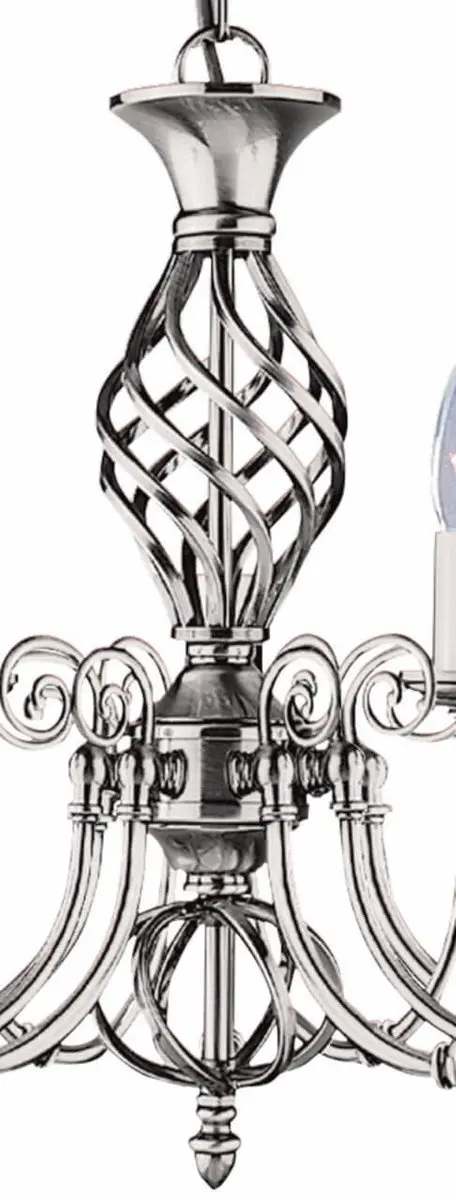 Searchlight Zanzibar Kroonluchter 8 Lichts - Zilver