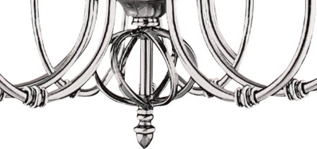 Searchlight Zanzibar Kroonluchter 8 Lichts - Zilver - afbeelding 6 van 6