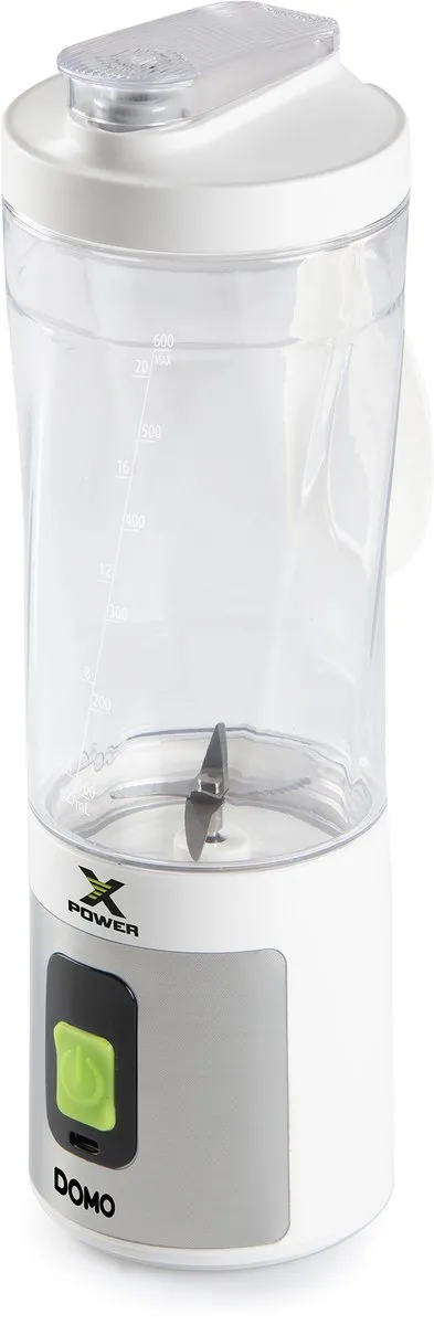 Domo DO752BL Oplaadbare Blender 120W - 0,6L Wit