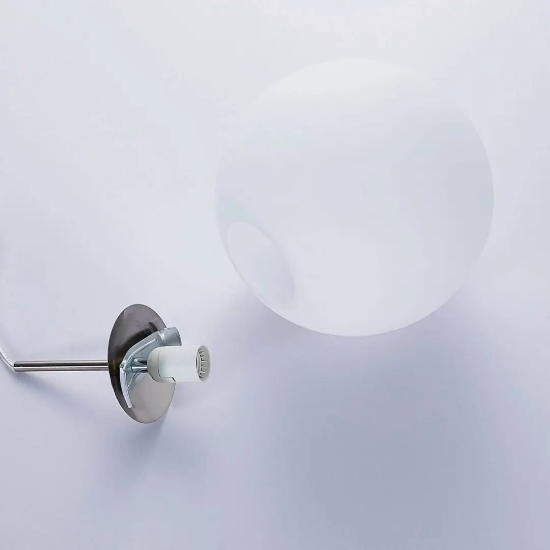 Lindby Marike+ Hanglamp E27 - 1 Lichtpunt - Wit/Nikkel